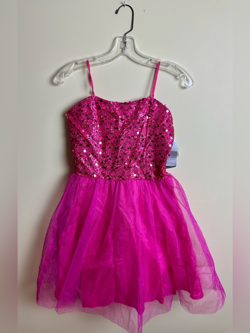 Un Deux Trois Girls Pink Party Dress